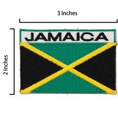 牙買加 Jamaica 刺繡識別章 熨斗立體繡貼 熨燙背膠補丁 熨燙布標 熱燙燙貼 電繡士氣章 熱燙