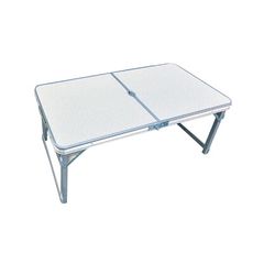 方桿四邊加固版鋁合金折疊桌 可放4椅(椅子需另購)