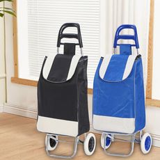 【ENNE】輕便型爬梯折疊購物買菜車/二色任選(置物推車/菜籃車/手推車/可拆洗)(S0115)