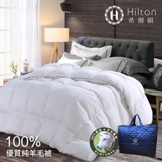 【Hilton 希爾頓】100%喀什米爾五星級奢華小羔羊毛被3.0KG(B0883-H30)