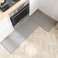 【fioJa 費歐家】45x70cm廚房地墊 硅藻土踏墊 地墊 極簡素面 易清理 廚房地墊