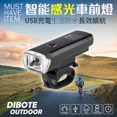 【DIBOTE迪伯特】USB充電智能感光自行車燈