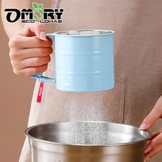 【OMORY】不鏽鋼半自動麵粉篩-2色任選
