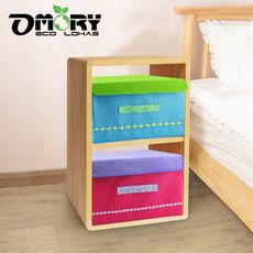 【OMORY】不織布連蓋式馬卡龍收納箱/盒-任選