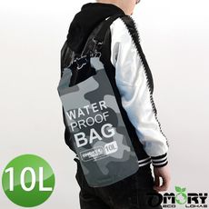 【OMORY】圓筒超輕量單肩防水袋/漂流袋10L(迷彩)