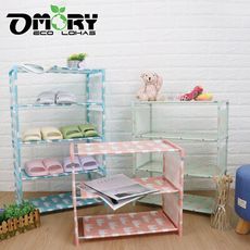 【OMORY】輕巧DIY 5層層架置物架/收納架/鞋架- 任選