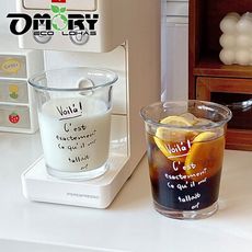 【OMORY】 吼答la~寬口潤緣玻璃杯/拿鐵杯/啤酒杯(300ML)