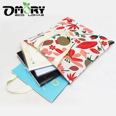 【OMORY】棉麻印花文青手提小袋-多款任選
