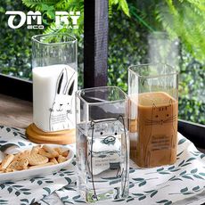 【OMORY】趣味動物玻璃方口杯400ML-6款