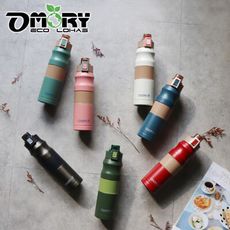 【OMORY】簡約小清新大容量彈跳保冷/保溫瓶-680ml-7色任選