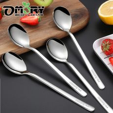 【OMORY】#304不鏽鋼長柄韓式湯匙-5入組