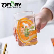 【OMORY】小清新玻璃方口杯250ML-2款