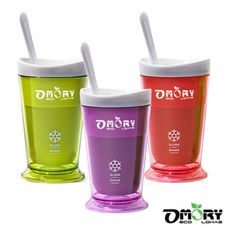 【OMORY】涼夏神奇酷涼奶昔冰沙杯(附匙)-3色