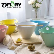 【OMORY】筷不落地/錐形雙耳孔筷架陶瓷碗