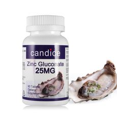 【Candice】康迪斯葡萄糖酸鋅錠(90顆/瓶)Zinc Gluconate