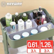 【KEYWAY聯府】藤田深型整理盒6入組合(1、3號)  收納好幫手/聯府原廠 MIT