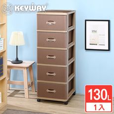 【KEYWAY聯府】莫斯五層櫃附輪 1入收納好幫手/聯府原廠 MIT