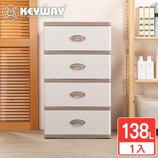 【KEYWAY聯府】沃克寬形四層櫃收納好幫手/聯府原廠 MIT