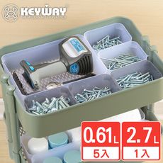 【KEYWAY聯府】藤田深型整理盒6入組合(1、4號)  收納好幫手/聯府原廠 MIT