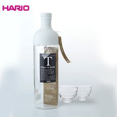 【HARIO】酒瓶造型冷泡壺組 一壺二杯 耐熱玻璃 冷泡壺 冷泡茶 泡茶壺