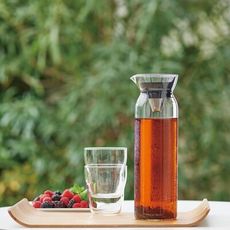 【HARIO】時尚不鏽鋼濾網冷泡壺 900mL 900cc 濾茶壺 冷萃茶 玻璃冷泡壺