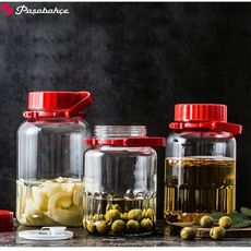 【Pasabahce】蔬果罐 5L 密封罐 釀酒罐 儲物罐 藥酒罐 酵素罐 醃漬罐 大容量玻璃罐