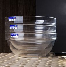 【Luminarc】法國樂美雅 強化玻璃金剛碗 14cm 沙拉碗 備料碗 透明金剛碗 玻璃碗