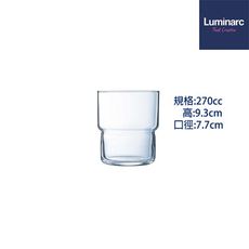 法國樂美雅Luminarc 洛各強化可疊杯 咖啡杯 果汁杯 水杯 玻璃杯 270cc