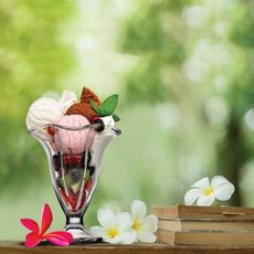 【Pasabahce】花式冰淇淋杯 聖代杯 花朵造型杯 玻璃聖代杯 飲料杯 玻璃杯