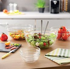 【Luminarc】法國樂美雅 強化玻璃金剛碗 7cm 沙拉碗 備料碗 透明金剛碗 玻璃碗