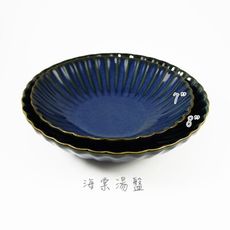 海棠窯變系列 湯盤 深盤 陶瓷餐盤 ins風 - 7吋(約17.3cm)