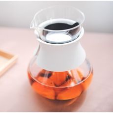 HARIO 雙色兩用濾泡茶壺 500ml 耐熱玻璃 可當醒酒器