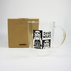 【HARIO】日本 Star Wars 星際大戰 SW 帝國風暴兵 耐熱玻璃馬克杯 360mL