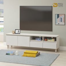 WAKUHOME 瓦酷家具Lotso自然日系白榆木6尺岩板電視櫃A014-N102A