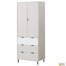 WAKUHOME 瓦酷家具Hepburn明亮輕奢風3X7尺衣櫃A023-B32-03