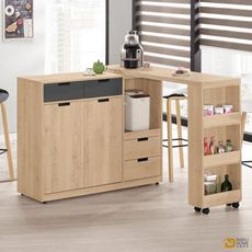 WAKUHOME 瓦酷家具 Smeg4.6尺中島型多功能餐櫃 A002-911-1