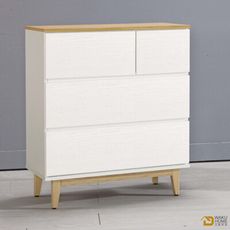 WAKUHOME 瓦酷家具Troy日系風2.7尺四斗櫃A003-304-4