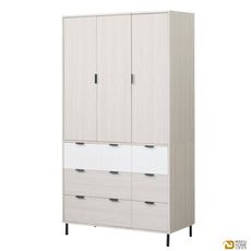 WAKUHOME 瓦酷家具Hepburn明亮輕奢風4X7尺衣櫃A023-B32-02