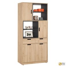 WAKUHOME 瓦酷家具 Smeg2.7尺雙面玄關櫃 A002-838-2