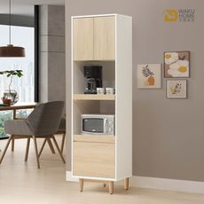 WAKUHOME 瓦酷家具Antony極簡北歐風白楓木2尺電器櫃A024-S669