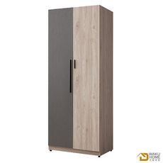 WAKUHOME 瓦酷家具 Warsaw2.5尺雙吊衣櫃A023-B18-02