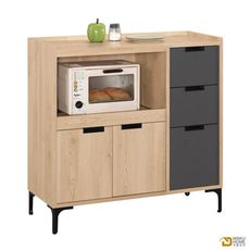 WAKUHOME 瓦酷家具Smeg3尺餐櫃 A002-919-2