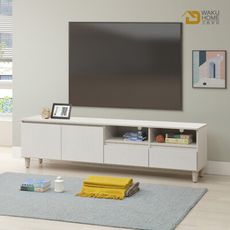 WAKUHOME 瓦酷家具Lotso自然日系白榆木6尺電視櫃A014-N102