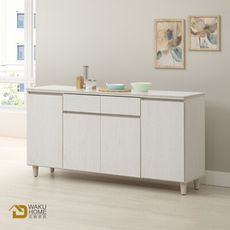 WAKUHOME 瓦酷家具Lotso自然日系白榆木5.3尺岩板餐櫃A014-N104A