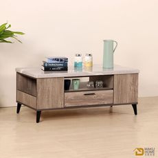 WAKUHOME 瓦酷家具 Lara灰橡色4尺大茶几A016-43-1