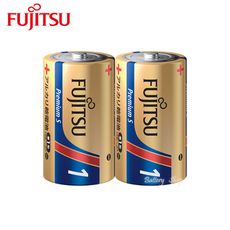 FUJITSU富士通 1號長效型鹼性電池 Premium S 日本製鹼性電池 (2顆)