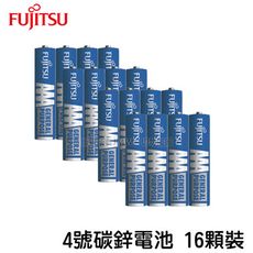 FUJITSU富士通 4號碳鋅電池 普通電池 (16顆)