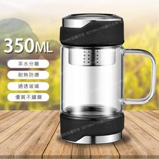 304不鏽鋼濾網耐熱玻璃茶杯