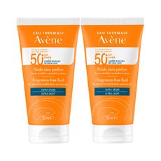 Avene雅漾 超能輕感防曬液(無香)SPF50+ 50ml (2入特惠)