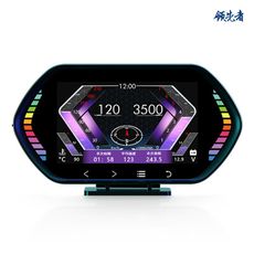 領先者 F12 4.5吋 液晶儀錶 觸控按鍵 OBD2+GPS+坡度儀 雙系統多功能 汽車抬頭顯示器